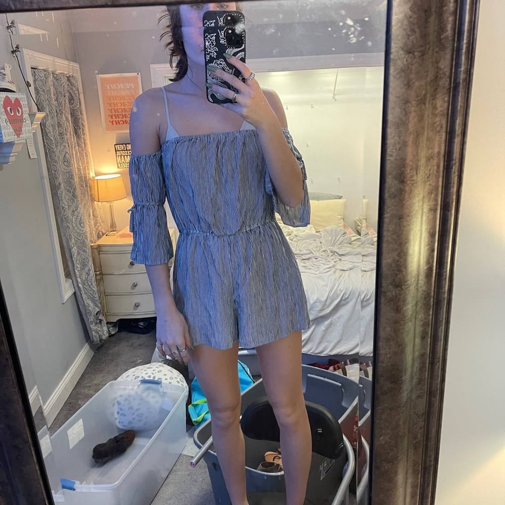 Striped romper